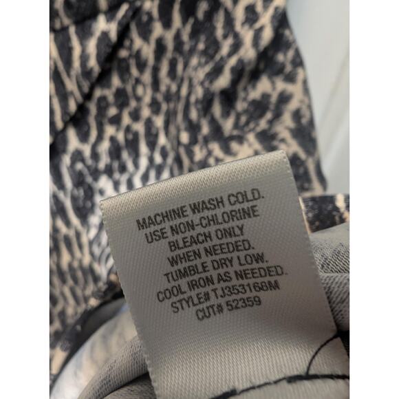 Dressbarn Y2K Snakeprint Sleeveless Sheath Dress Cocktail Party Work Size 4 - Picture 10 of 10